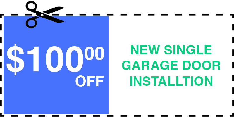 100 off garage door repair